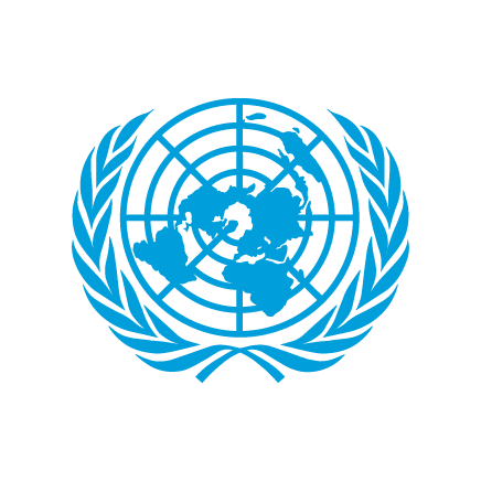 Rounded version of the United Nations logo