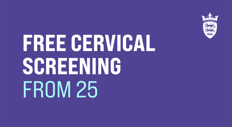 Text stating 'Free Cervical Screening from 25'