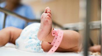 premature baby foot being monitored